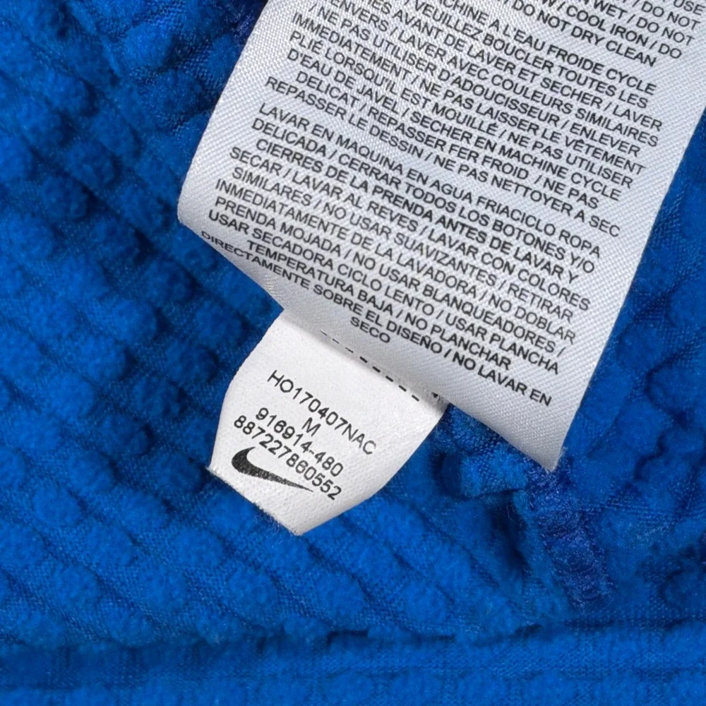 Nike Dri-Fit Therma-fit Sphere Half Zip Pullover Mens Medium Blue Running Gym